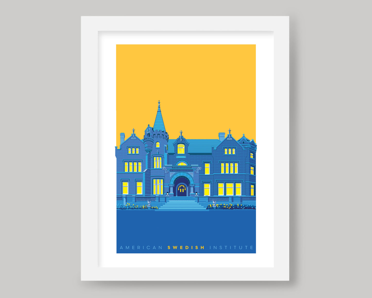 AMERICAN SWEDISH INSTITUTE WS || MINNESOTA LANDMARK ART PRINT