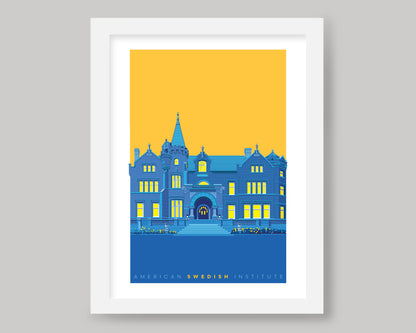 AMERICAN SWEDISH INSTITUTE WS || MINNESOTA LANDMARK ART PRINT