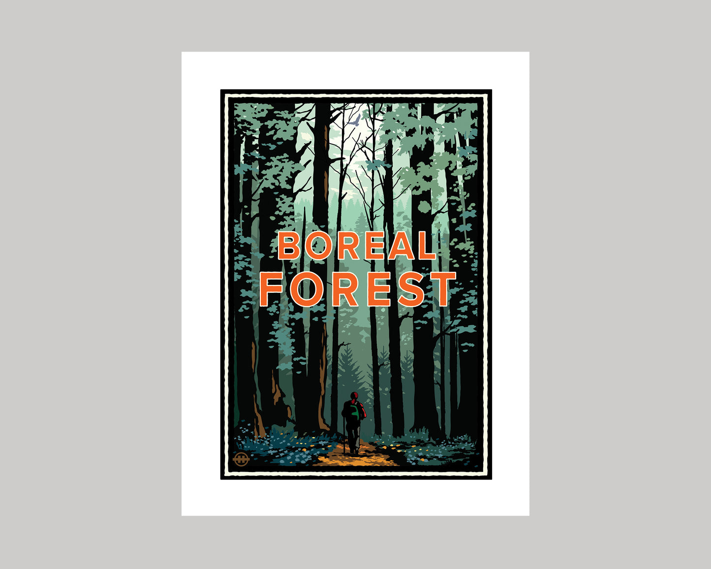 HIKE IN THE BOREAL FOREST- SUMMER || MINNESOTA LANDMARK ART PRINT