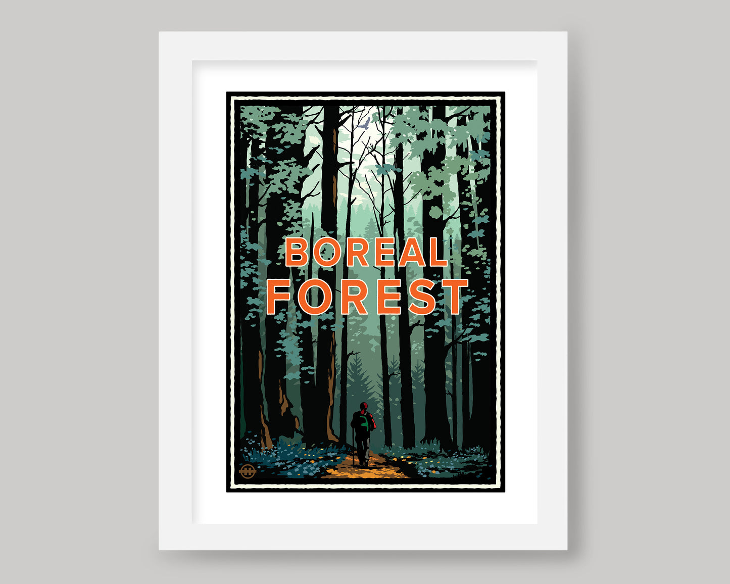 HIKE IN THE BOREAL FOREST- SUMMER || MINNESOTA LANDMARK ART PRINT