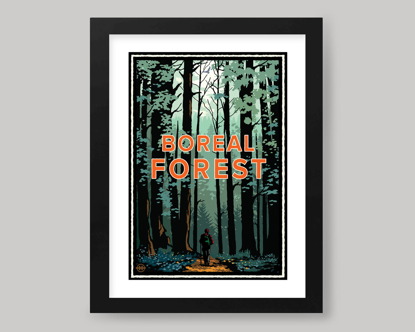 HIKE IN THE BOREAL FOREST- SUMMER || MINNESOTA LANDMARK ART PRINT