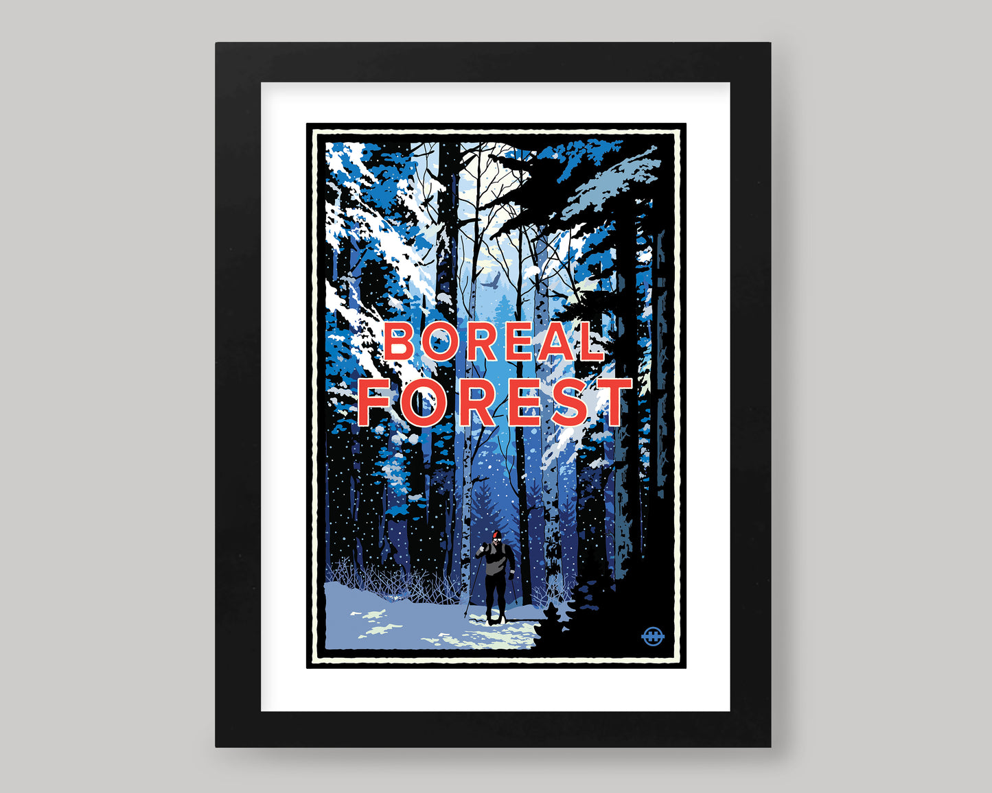 HIKE IN THE BOREAL FOREST- WINTER || MINNESOTA LANDMARK ART PRINT