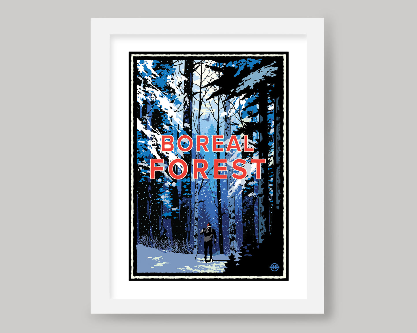 HIKE IN THE BOREAL FOREST- WINTER || MINNESOTA LANDMARK ART PRINT