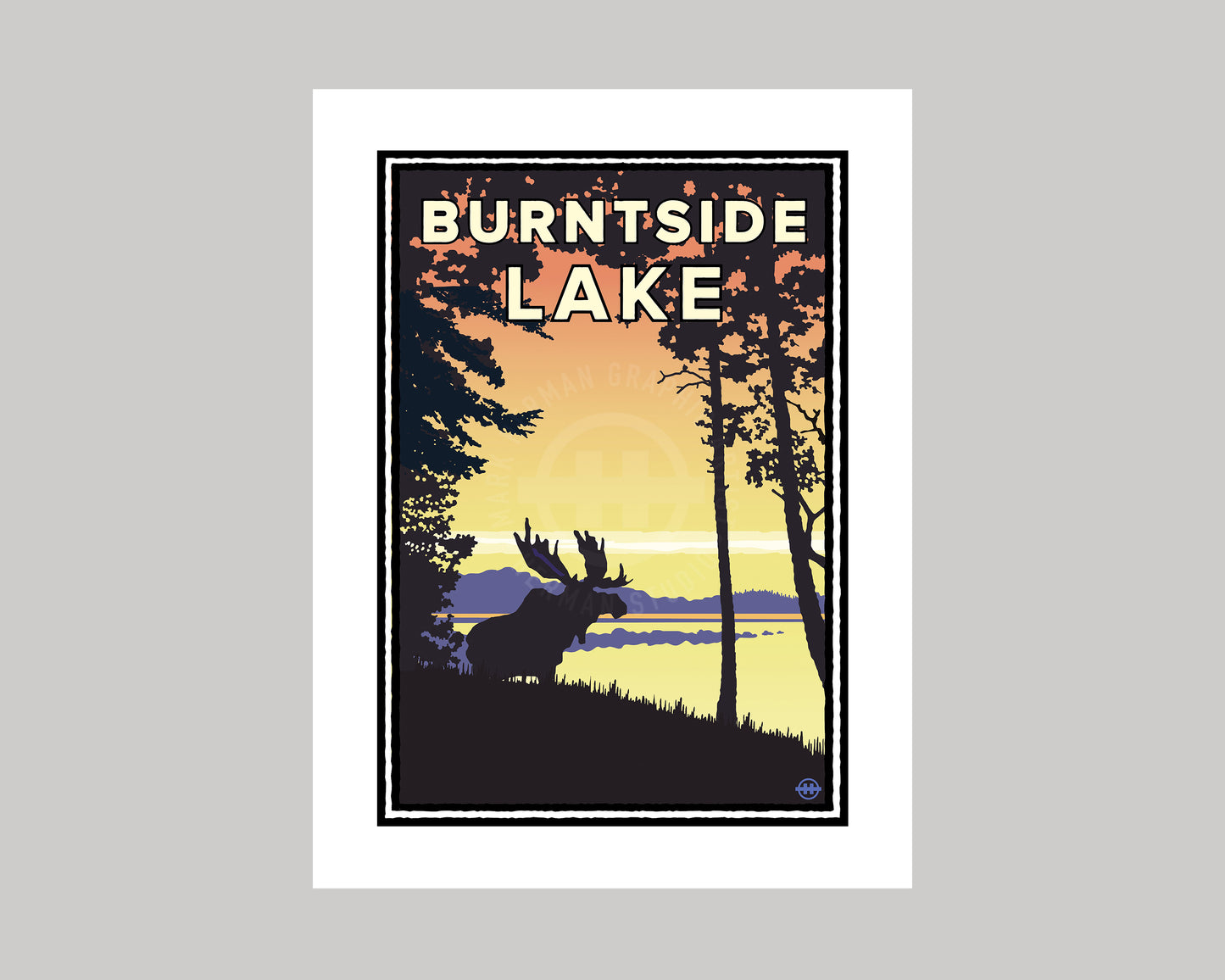 BURNTSIDE LAKE SUNRISE VIEW || MINNESOTA LANDMARK ART PRINT