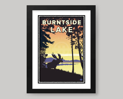 BURNTSIDE LAKE SUNRISE VIEW || MINNESOTA LANDMARK ART PRINT