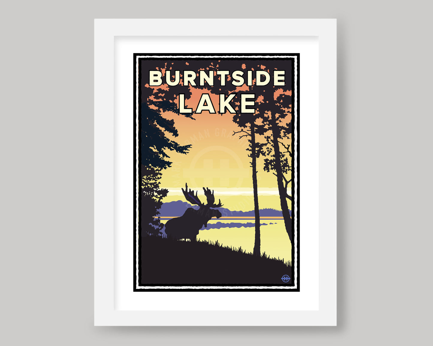 BURNTSIDE LAKE SUNRISE VIEW || MINNESOTA LANDMARK ART PRINT