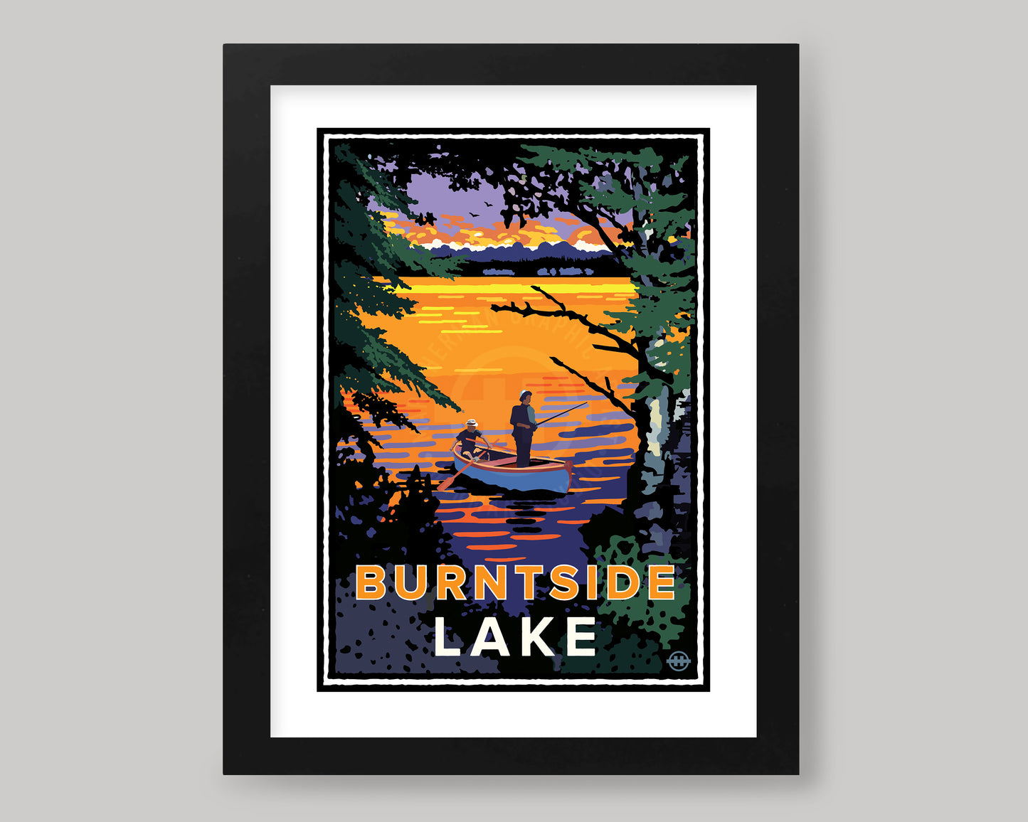 BURNTSIDE LAKE FISHING || MINNESOTA LANDMARK ART PRINT