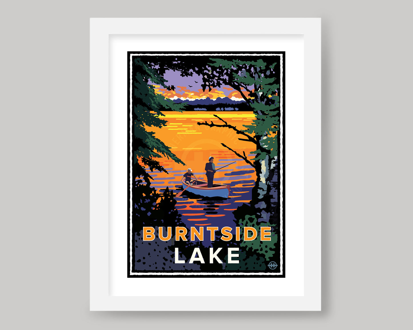 BURNTSIDE LAKE FISHING || MINNESOTA LANDMARK ART PRINT