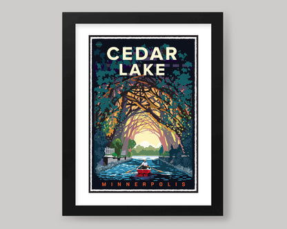 CEDAR LAKE CHANNEL || MINNESOTA LANDMARK ART PRINT