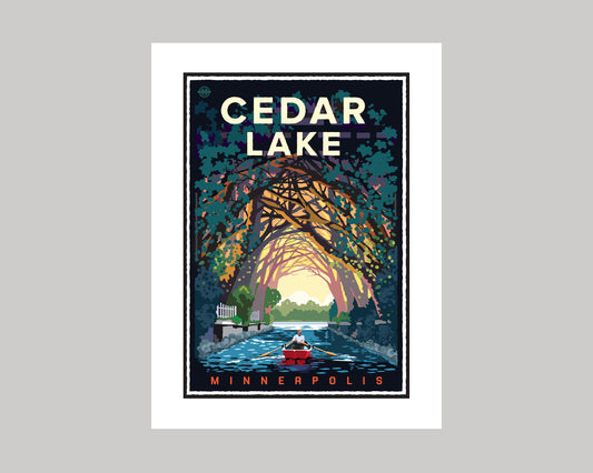 CEDAR LAKE CHANNEL || MINNESOTA LANDMARK ART PRINT