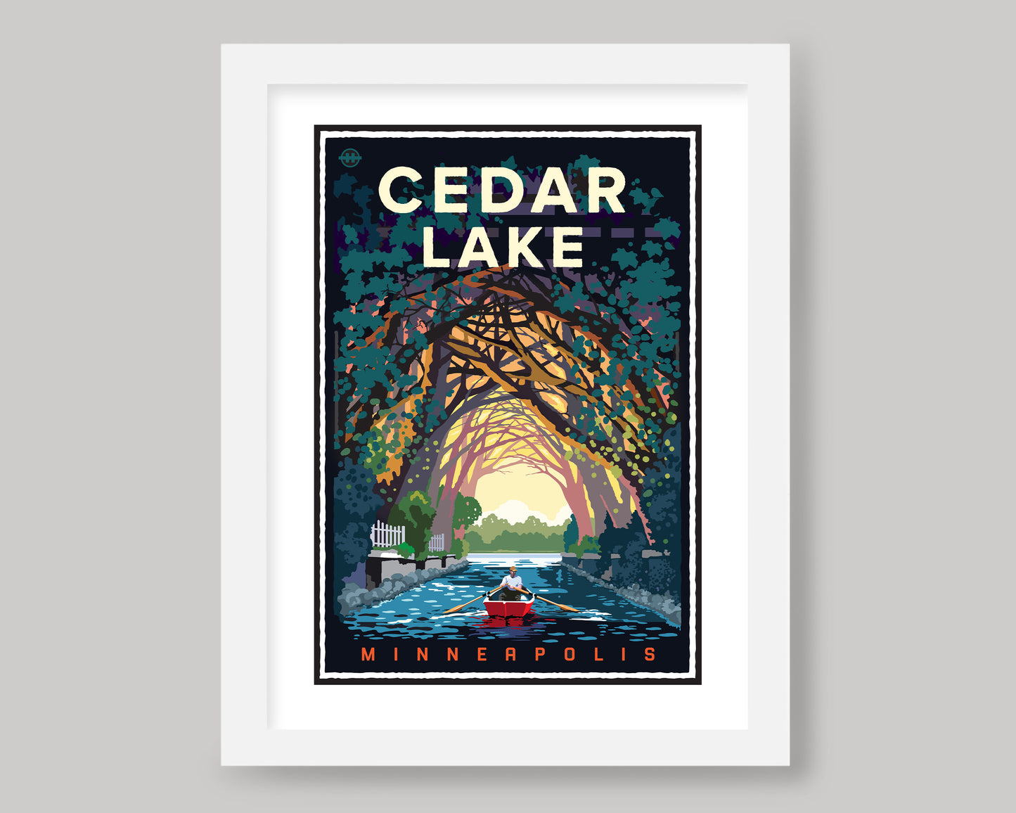 CEDAR LAKE CHANNEL || MINNESOTA LANDMARK ART PRINT