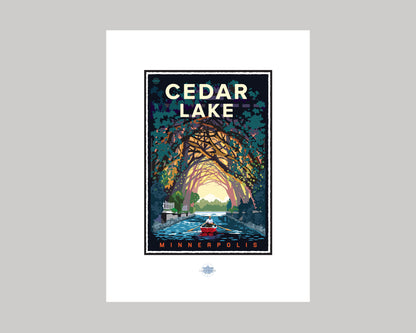 CEDAR LAKE CHANNEL || MINNESOTA LANDMARK ART PRINT