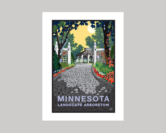 MINNESOTA LANDSCAPE ARBORETUM GAZEBO || MINNESOTA LANDMARK ART PRINT