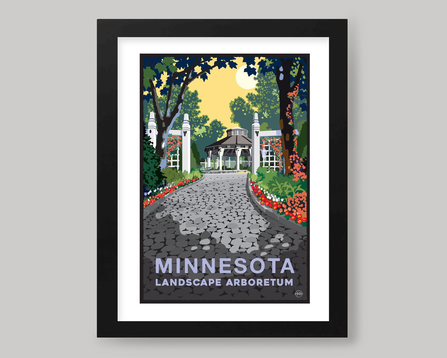 MINNESOTA LANDSCAPE ARBORETUM GAZEBO || MINNESOTA LANDMARK ART PRINT