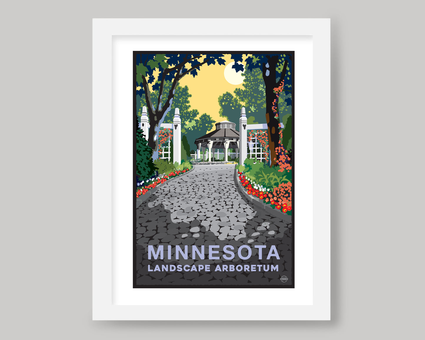 MINNESOTA LANDSCAPE ARBORETUM GAZEBO || MINNESOTA LANDMARK ART PRINT