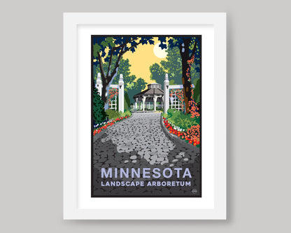 MINNESOTA LANDSCAPE ARBORETUM GAZEBO || MINNESOTA LANDMARK ART PRINT