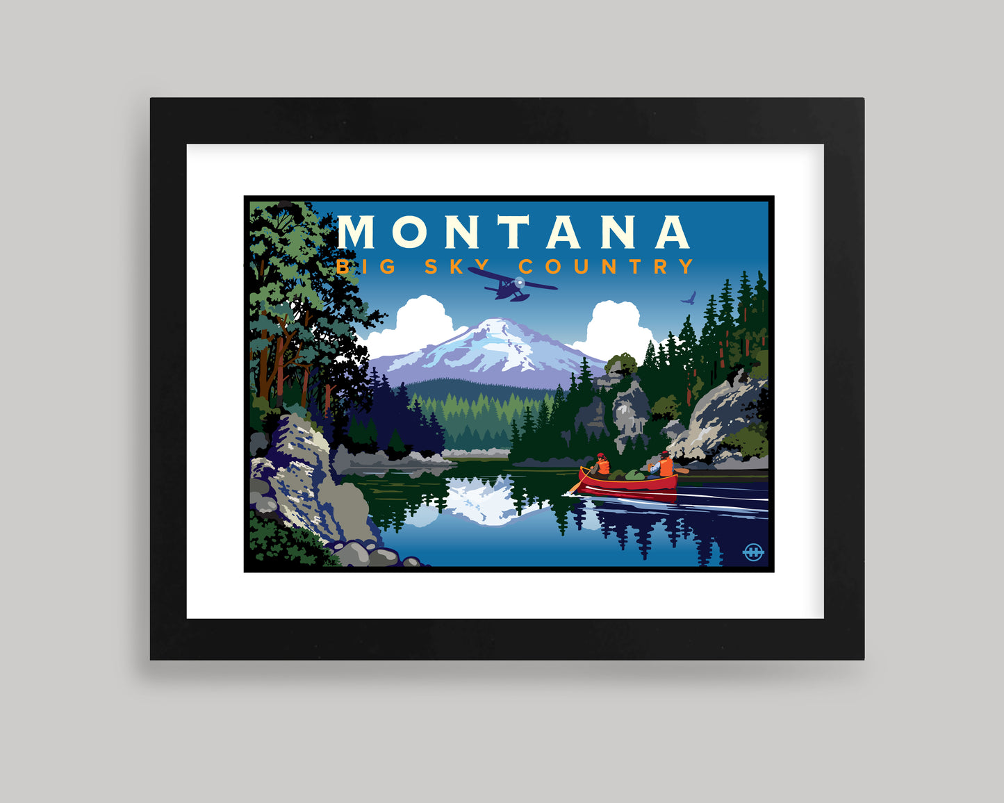 BIG SKY COUNTRY || MONTANA LANDMARK ART PRINT