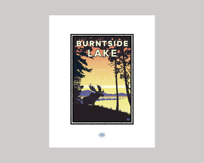 BURNTSIDE LAKE SUNRISE VIEW || MINNESOTA LANDMARK ART PRINT