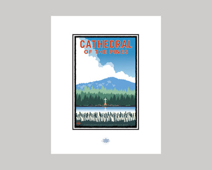 CATHEDRAL OF THE PINES DAY || MINNESOTA LANDMARK ART PRINT
