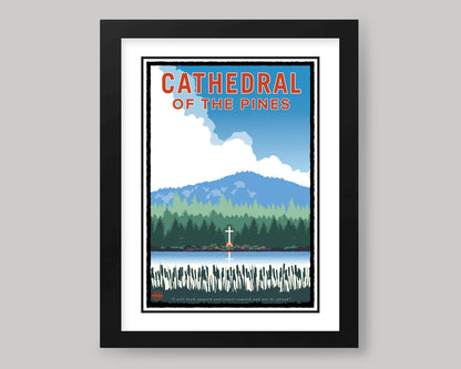CATHEDRAL OF THE PINES DAY || MINNESOTA LANDMARK ART PRINT
