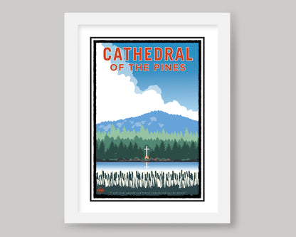 CATHEDRAL OF THE PINES DAY || MINNESOTA LANDMARK ART PRINT