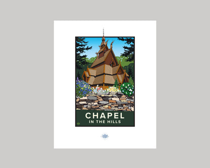 CHAPEL IN THE HILLS || SOUTH DAKOTA LANDMARK ART PRINT