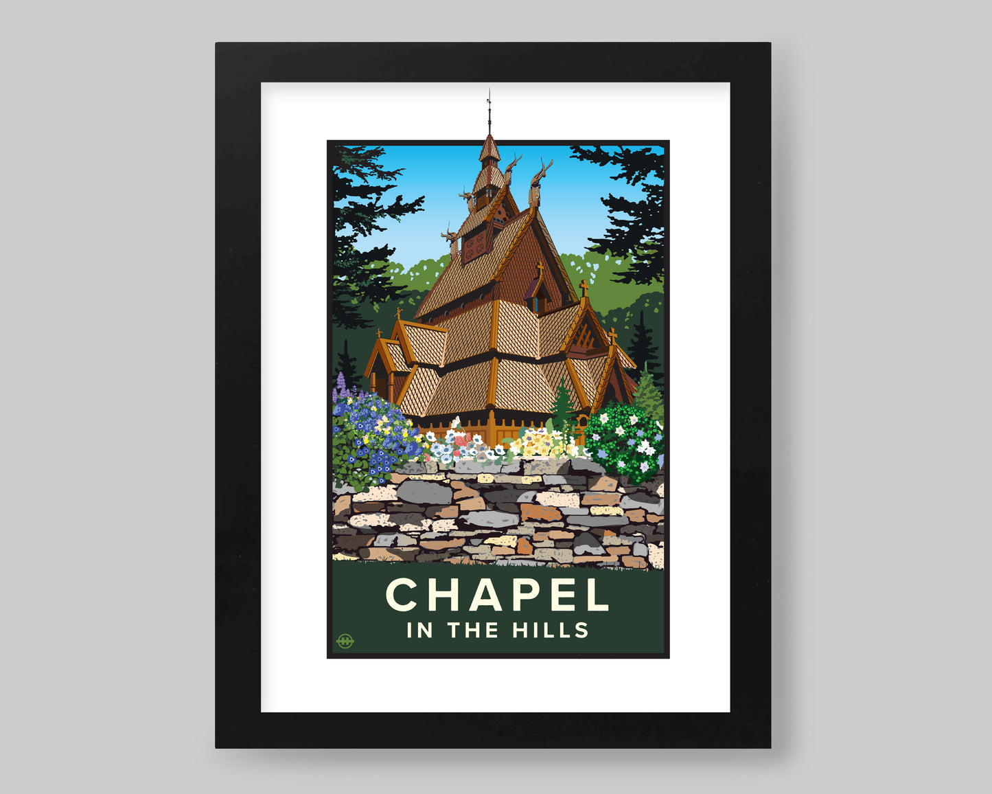 CHAPEL IN THE HILLS || SOUTH DAKOTA LANDMARK ART PRINT