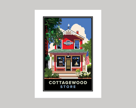 THE COTTAGEWOOD GENERAL STORE || MINNESOTA LANDMARK ART PRINT