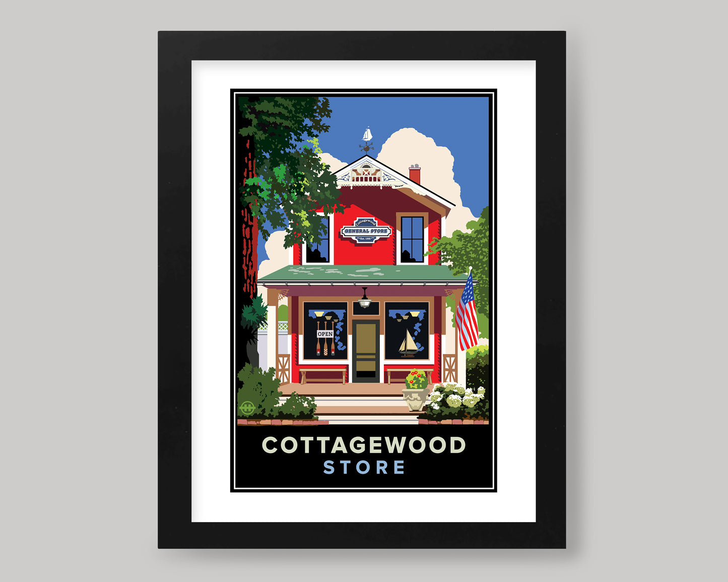 THE COTTAGEWOOD GENERAL STORE || MINNESOTA LANDMARK ART PRINT