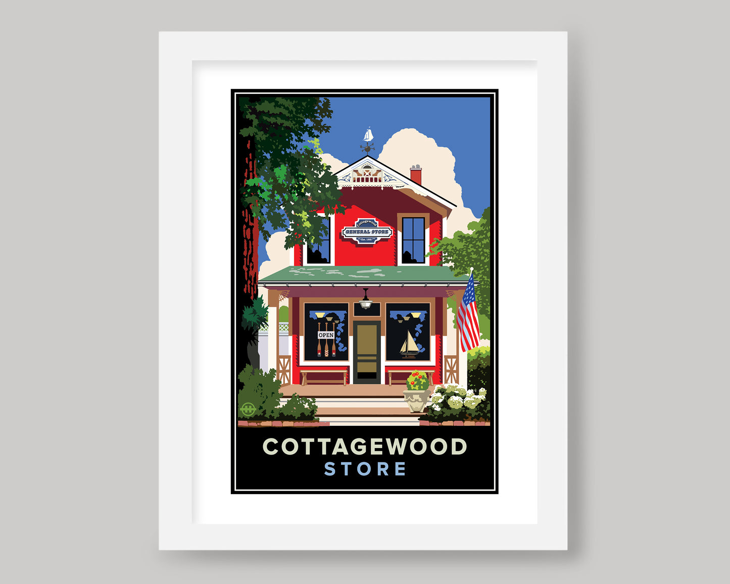 THE COTTAGEWOOD GENERAL STORE || MINNESOTA LANDMARK ART PRINT