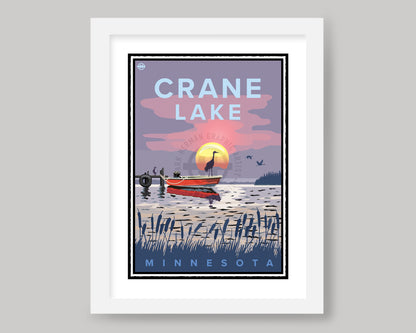 CRANE LAKE SUNSET || MINNESOTA LANDMARK ART PRINT