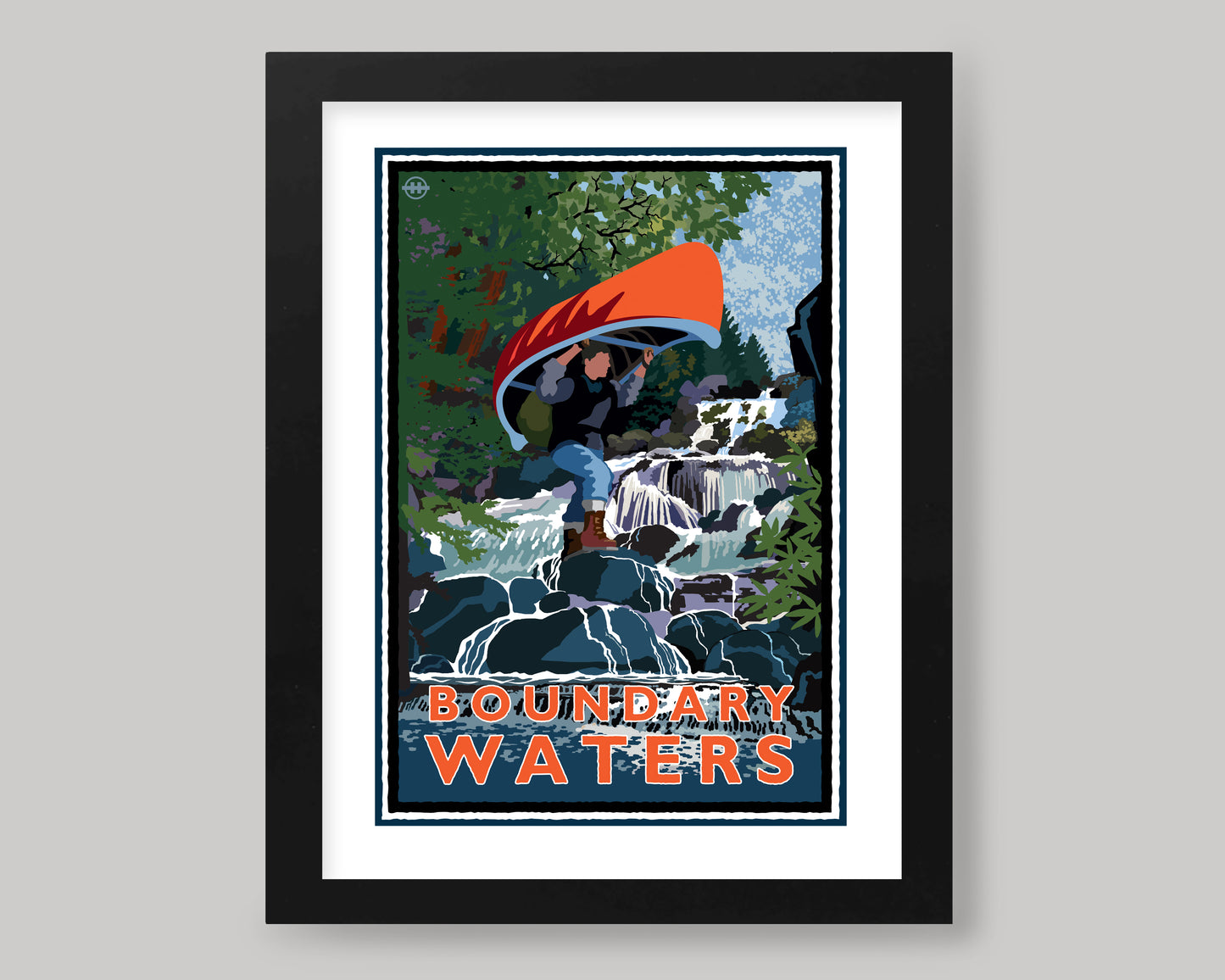BOUNDARY WATERS CROSSING || MINNESOTA LANDMARK ART PRINT