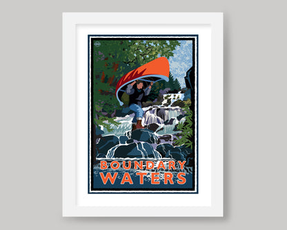 BOUNDARY WATERS CROSSING || MINNESOTA LANDMARK ART PRINT