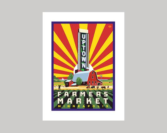 UPTOWN FARMERS MARKET 1  || MINNESOTA LANDMARK ART PRINT