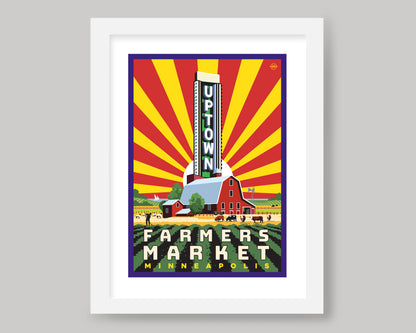 UPTOWN FARMERS MARKET 1  || MINNESOTA LANDMARK ART PRINT