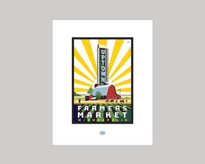 UPTOWN FARMERS MARKET 2  || MINNESOTA LANDMARK ART PRINT