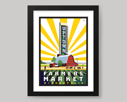 UPTOWN FARMERS MARKET 2  || MINNESOTA LANDMARK ART PRINT