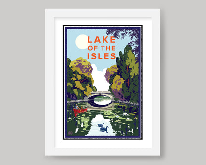 LAKE OF THE ISLES CHANNEL || MINNESOTA LANDMARK ART PRINT