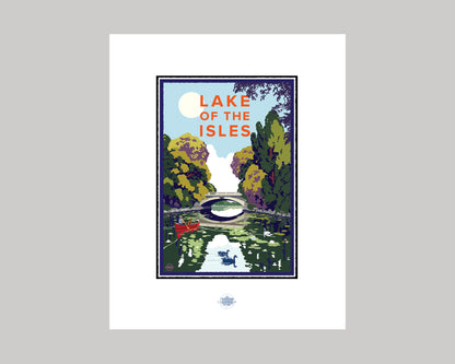 LAKE OF THE ISLES CHANNEL || MINNESOTA LANDMARK ART PRINT