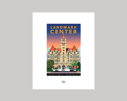 LANDMARK CENTER AT SUNSET, ST. PAUL || MINNESOTA LANDMARK ART PRINT