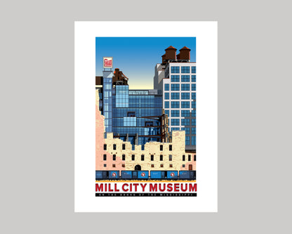 MILL CITY MUSEUM || MINNESOTA LANDMARK ART PRINT