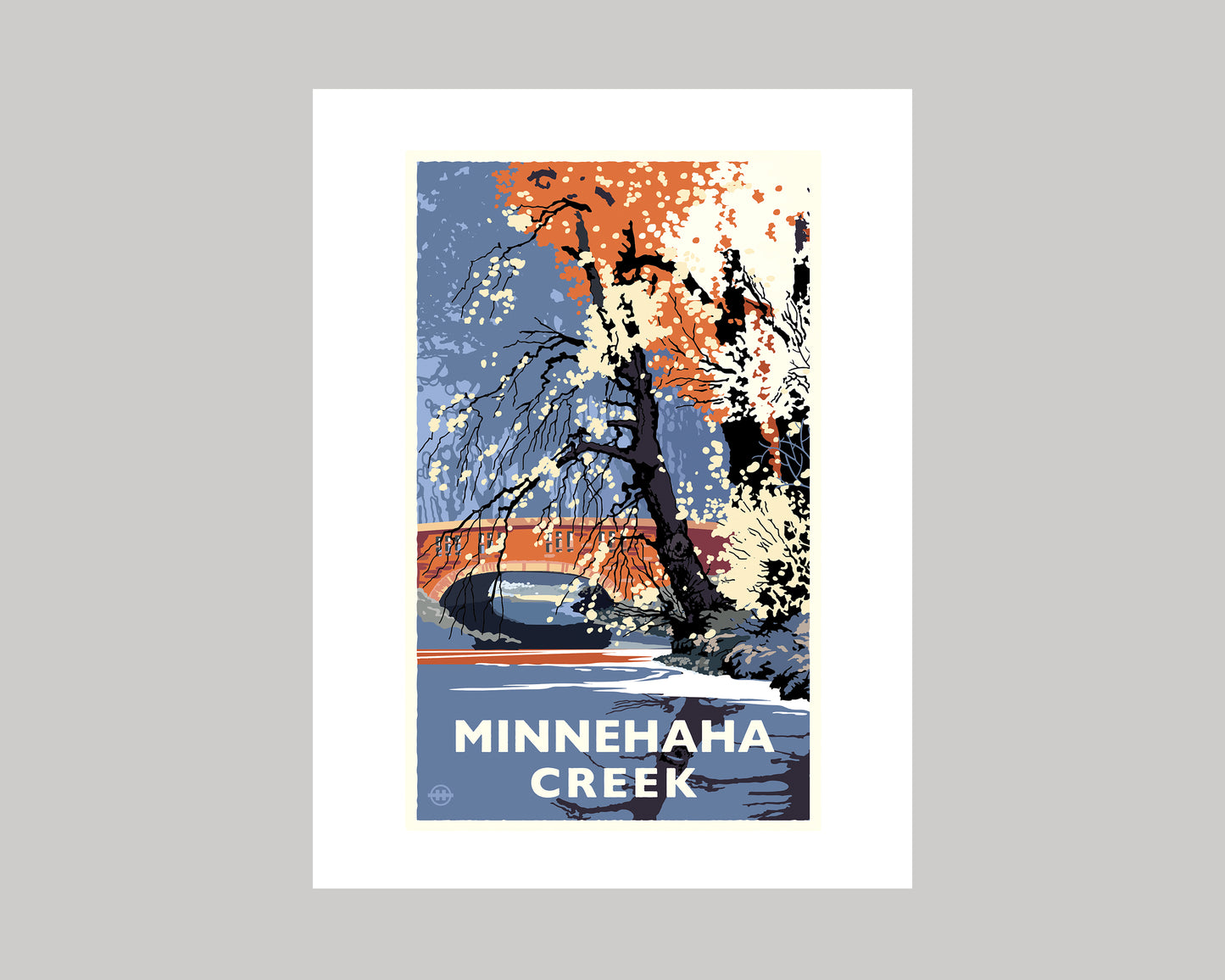 MINNEHAHA CREEK IN THE FALL || MINNESOTA LANDMARK ART PRINT