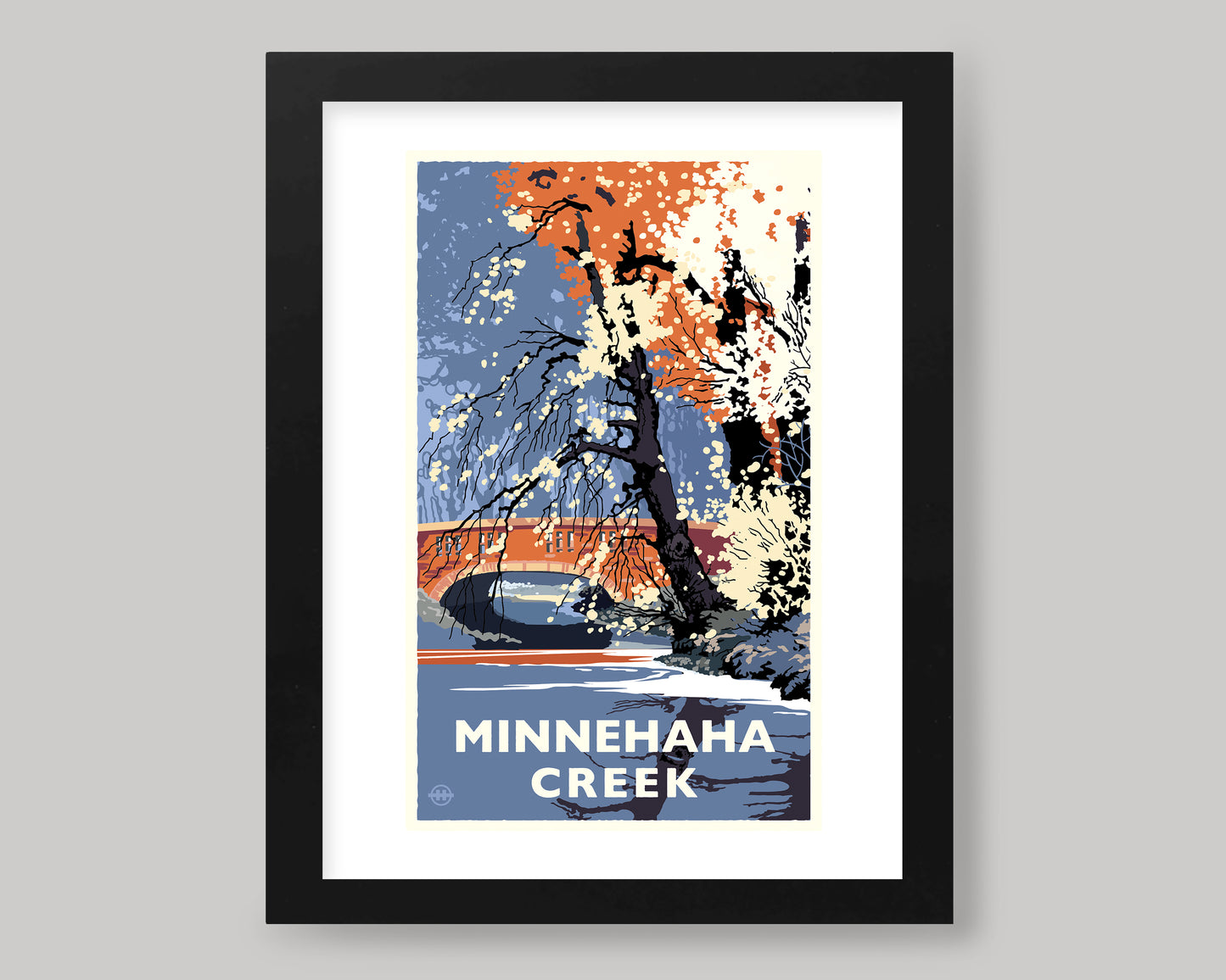 MINNEHAHA CREEK IN THE FALL || MINNESOTA LANDMARK ART PRINT