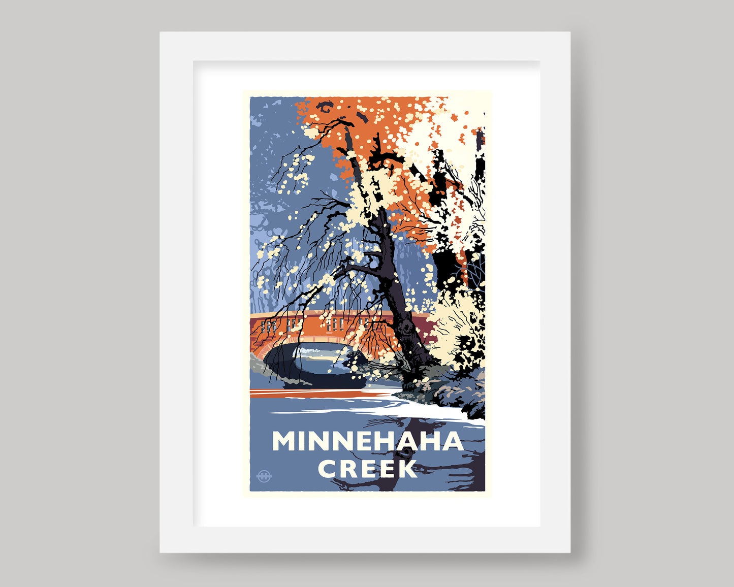 MINNEHAHA CREEK IN THE FALL || MINNESOTA LANDMARK ART PRINT