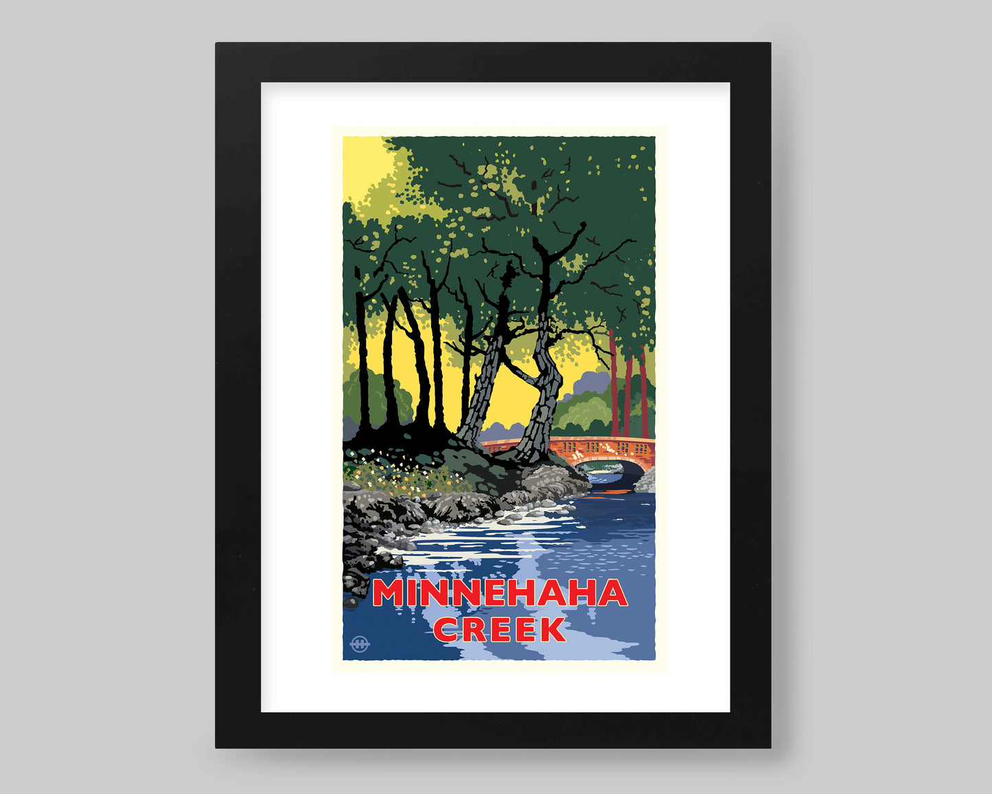 MINNEHAHA CREEK IN THE SUMMER || MINNESOTA LANDMARK ART PRINT