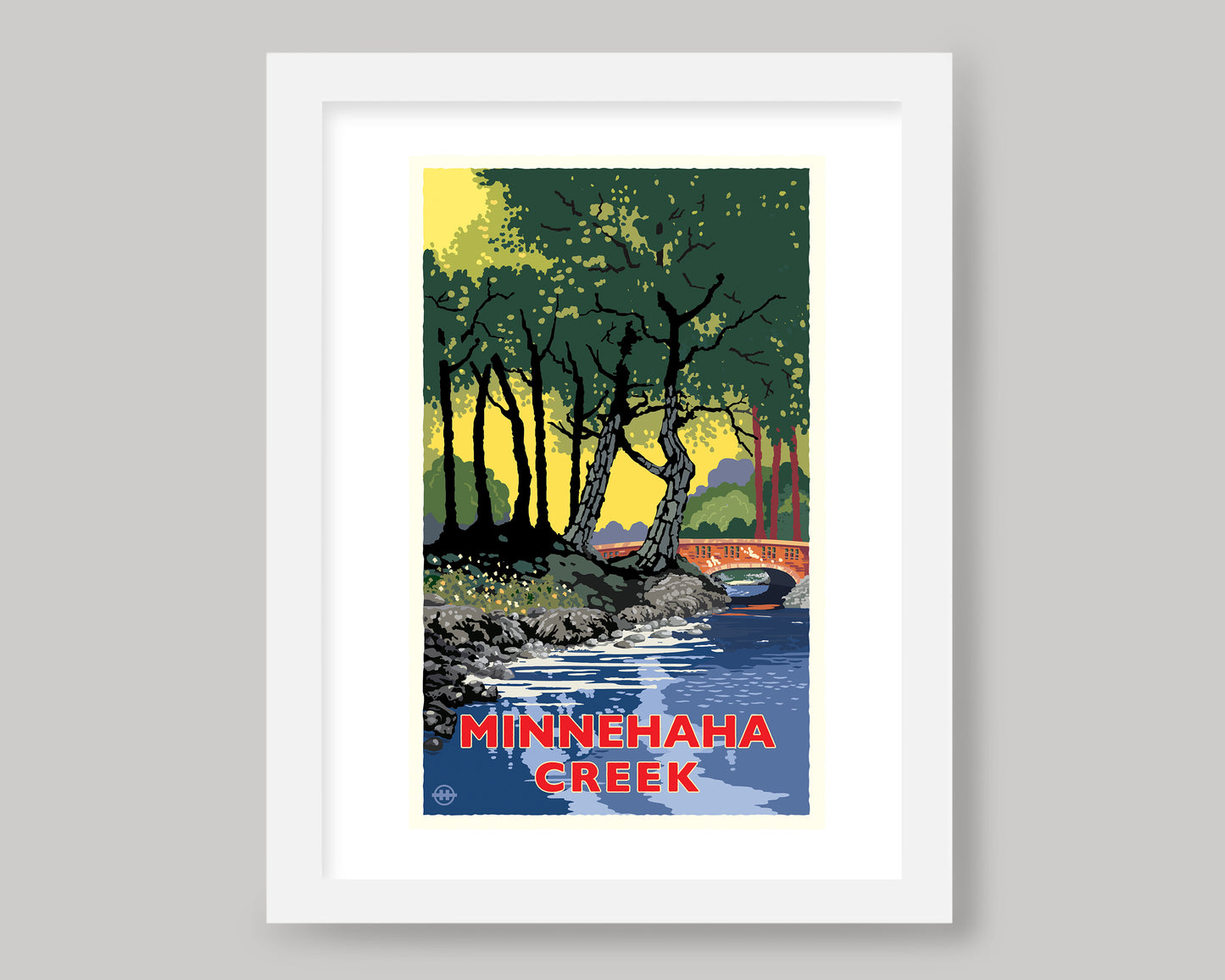 MINNEHAHA CREEK IN THE SUMMER || MINNESOTA LANDMARK ART PRINT