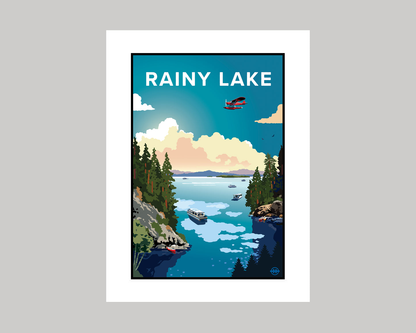 RAINY LAKE SUMMER || MINNESOTA LANDMARK ART PRINT