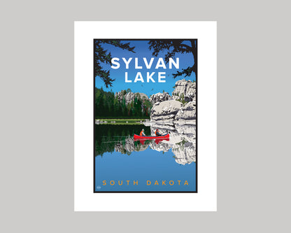 SYLVAN LAKE || SOUTH DAKOTA LANDMARK ART PRINT