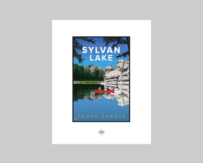 SYLVAN LAKE || SOUTH DAKOTA LANDMARK ART PRINT