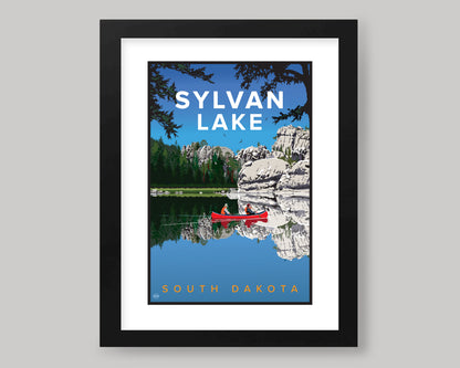 SYLVAN LAKE || SOUTH DAKOTA LANDMARK ART PRINT